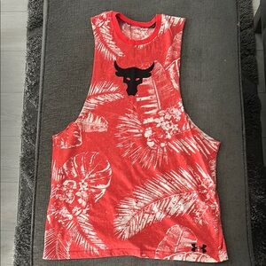 Project Rock/Under Armour Tropical Red Tank Top